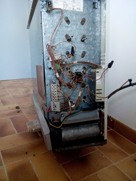 radiateur soulevé